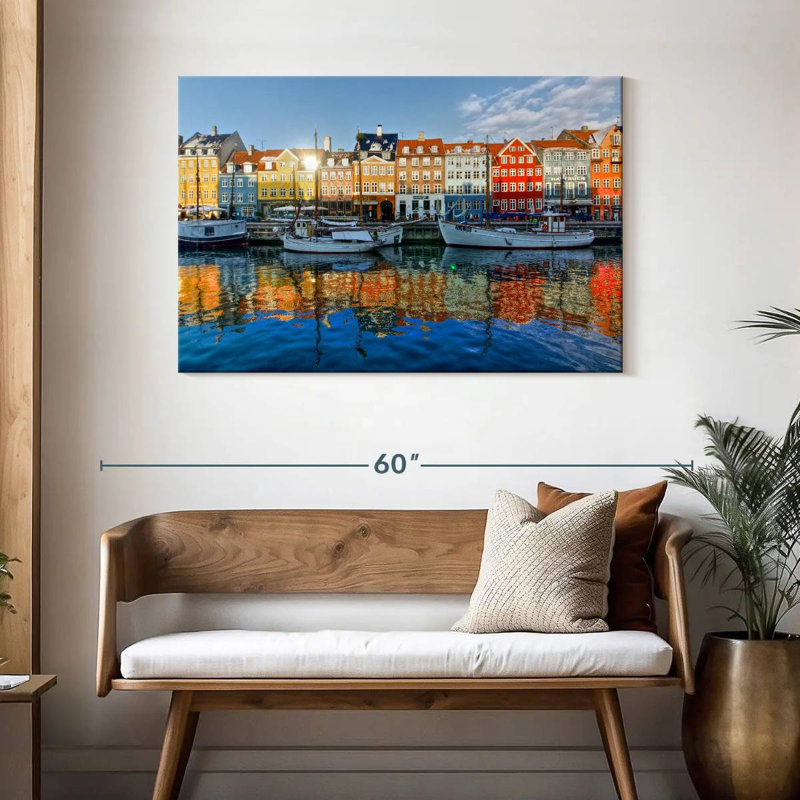 Canal Nicci Nyhavn en Europe, H 30 po x l 45 po