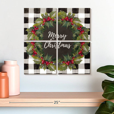 Lelend Buffalo Plaid Christmas Wreath