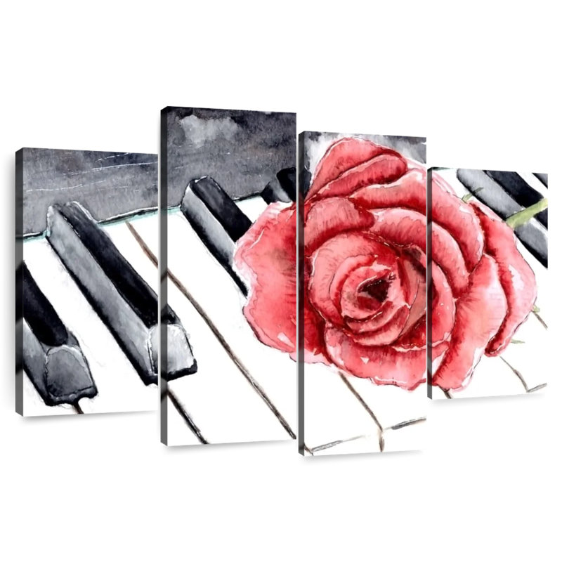 Piano And Flower