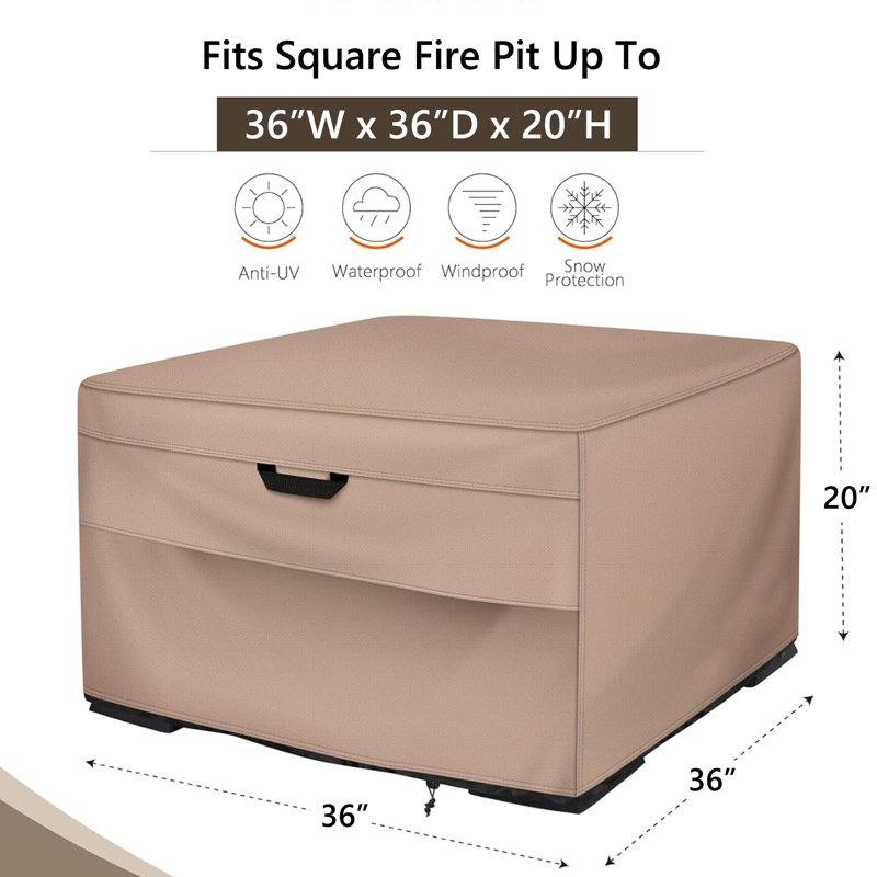 Housse pour foyer d'extérieur robuste et imperméable
