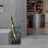 Porte-parapluies pour hall d'entrée, porte-parapluies en métal avec bac à eau et porte-canne, pieds réglables, convient à la maison, au bureau et au centre commercial