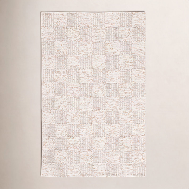 Tapis brun / ivoire Abbi 701, Rectangle de 5 pi x 8 pi
