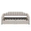 Lit de jour simple TG avec compartiment intégré et couchette coulissante, lit de jour rembourré avec système d'éclairage à DEL-920109489