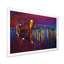 «Purple Cargo Ship In Cities», reproduction d'art sur toile encadrée-761890293-761890290
