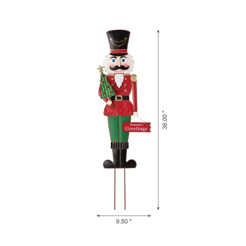 Décoration de piquet de jardin en métal 36 po H 