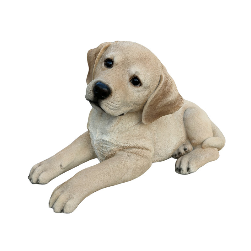 Animals Polyresin Garden Statue, Yellow
