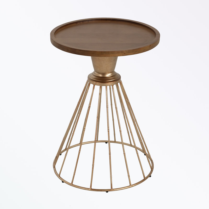 round shape patio table with metal base