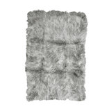 Sheepskin Area Rug in Gray