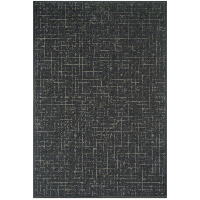 700G Woven - Like Dark Patterned American Style Carpet, Rectangle 6' x 9'