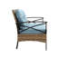 Ensemble de canapé modulaire de conversation pour patio 4 pièces - Ensemble de canapé de coin en osier de rotin avec coussin-44509618
