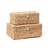 Set Of 2 Rectangular Wicker Storage Bins With Lid, Multipurpose Organizer Rattan Display Boxes For Shelf Organizer, Boho Wicker Box For Home Decoration