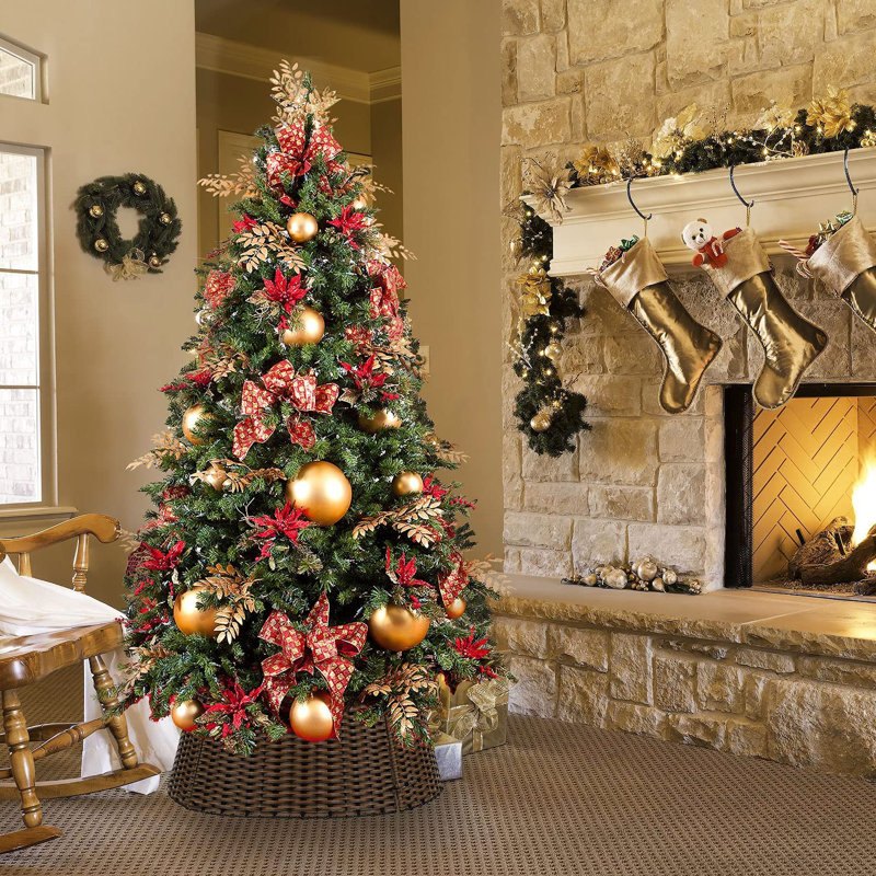 Cade Rattan Tree Skirt, Brown