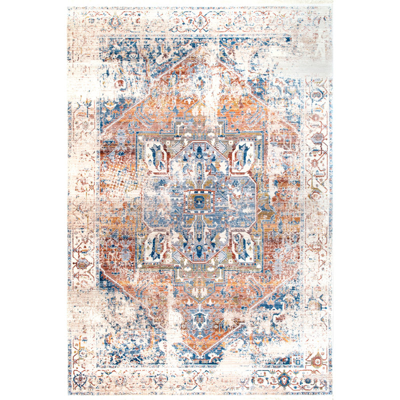 Moreta Oriental Indoor Rug, Rectangle 4' x 6' 2"