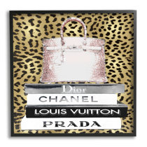 Louie Vuitton Is Aways A Good Idea (Vertical) by by Jodi - Graphic Art Mercer41 Format: Black Framed, Size: 27.5 H x 21.5 W x 0.75 D