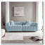 83.46'' Premium Velvet Sofa with Metal Base Legs and 2 Pillows-1232069122