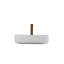 Lavabo de salle de bain rectangulaire en céramique - Blanc, teinté et élégant lavabo à poser blanc moderne
