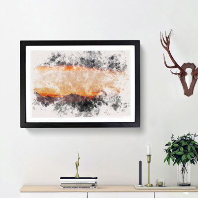 Mountains Beneath the Clouds - Framed Print