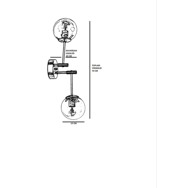 Lampe murale élégante en métal, finition cuivre, 27,6 po x 7,9 po x 27,6 po | 100% métal, peinture séchée au four et revêtement dégringolé | Douille E27, 40 W maximum | Design scandinave glamour pour une décoration et une ambiance modernes