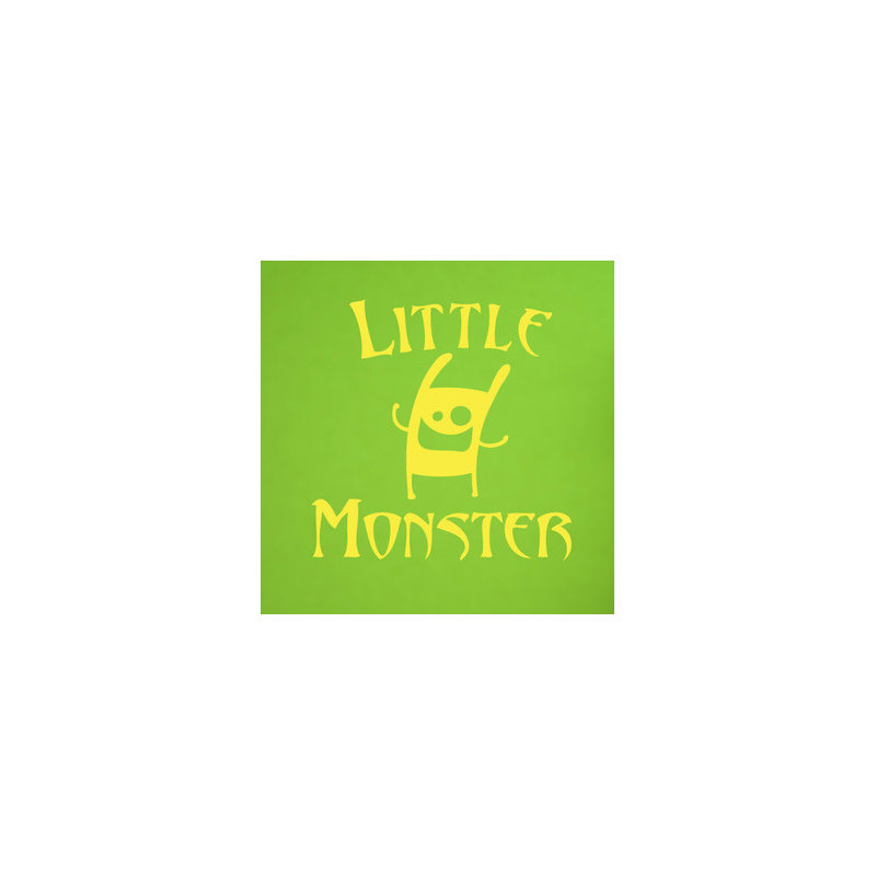 Little Monster Wall Sticker, Bright Yellow