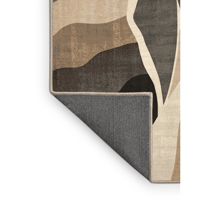 Tapis gris moelleux moelleux Erbe Ice, 3 X 5