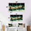 «Christmas Reindeer Sleigh Ride Fun - Christmas Santa Deer», ensemble d'art sur toile-1002660311