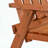 Outsunny Wooden Patio Bench with Center Table and Umbrella Hole-425534877