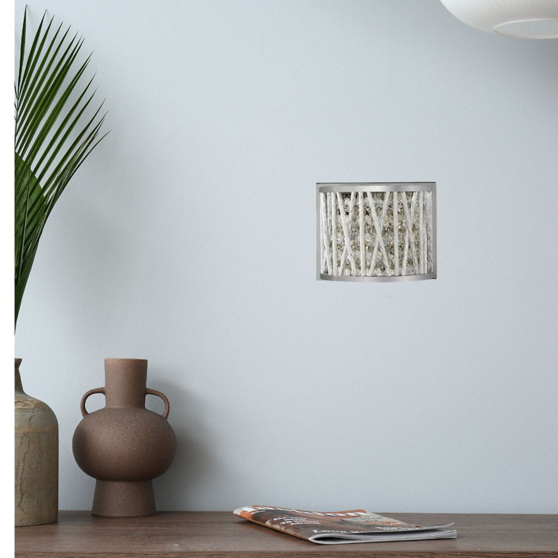Borealis Flush Mounted Sconce, Chrome