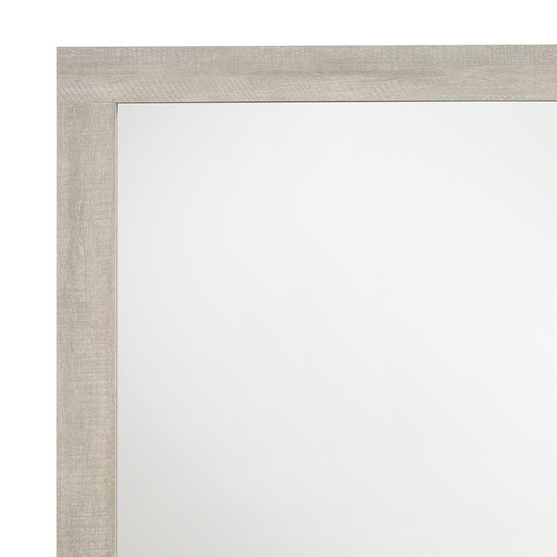 Commode miroir rustique crème