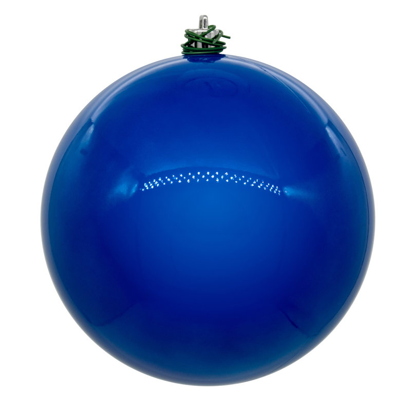 Ensemble d'ornement boule 4 pièces, H 4,75 po x l 4,75 po x P 4,75 po, Bleu