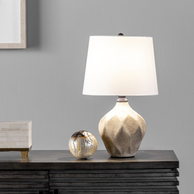 Lampe de table 17,5 "beige