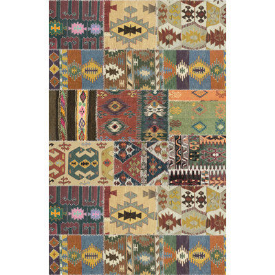 Hallan Patchwork Area Rug