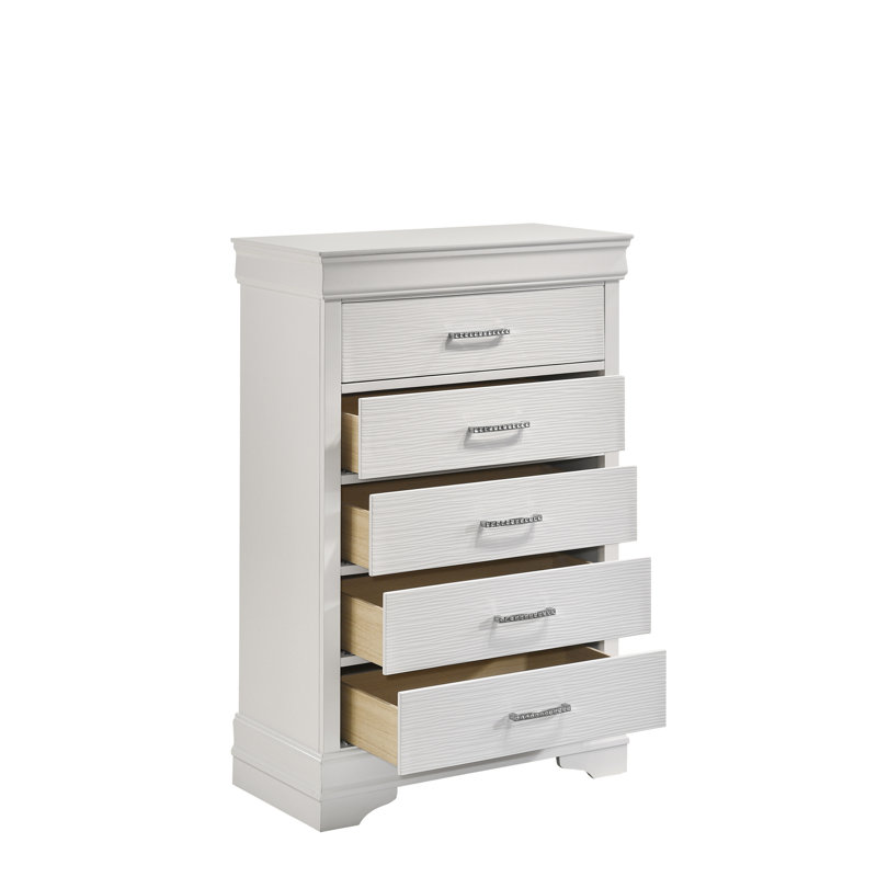 Gorgeous Modern Style Chest of Drawers, White