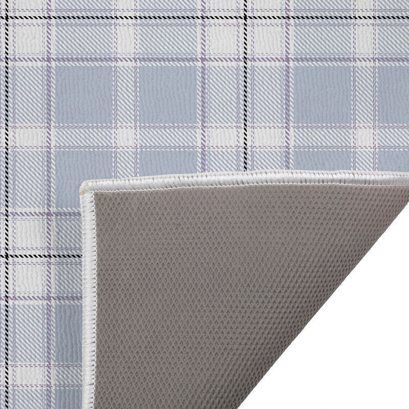Billy Tartan Outdoor Doormat, Blue, 21" W x 34" L
