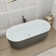 Colour 67''L x 31''W Freestanding Soaking Acrylic Bathtub with Chrome Drain and Overflow