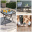 Table d'appoint carrée pliante d'extérieur en verre-1488376210