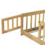 Lit simple au sol, clôture, petits espaces de vie, transition vers un espace de couchage personnel, lit en bois d'hévéa avec structure en bois, idéal pour jouer et dormir dans une plateforme à 7 lattes restreintes-1692758737