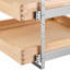2 Tier Pull Out Cabinet Organizer Soft Close Slide Out Wood Drawer 20"W x 21"D