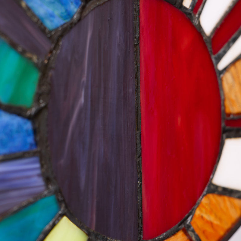 Panneau de vitrail 12,75 "H Serenity Earth Elements