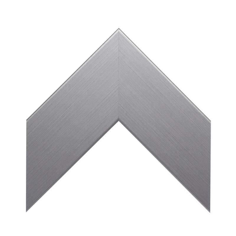 Shmuel Wood Framed with Safety Backing Ideal for Bathroom / Vanity Mirror, Stainless Steel, 20" x 36"