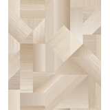 TexStyle Geometric Shape Shifter Design 33' L x 21" W Metallic/Satin Wallpaper Roll