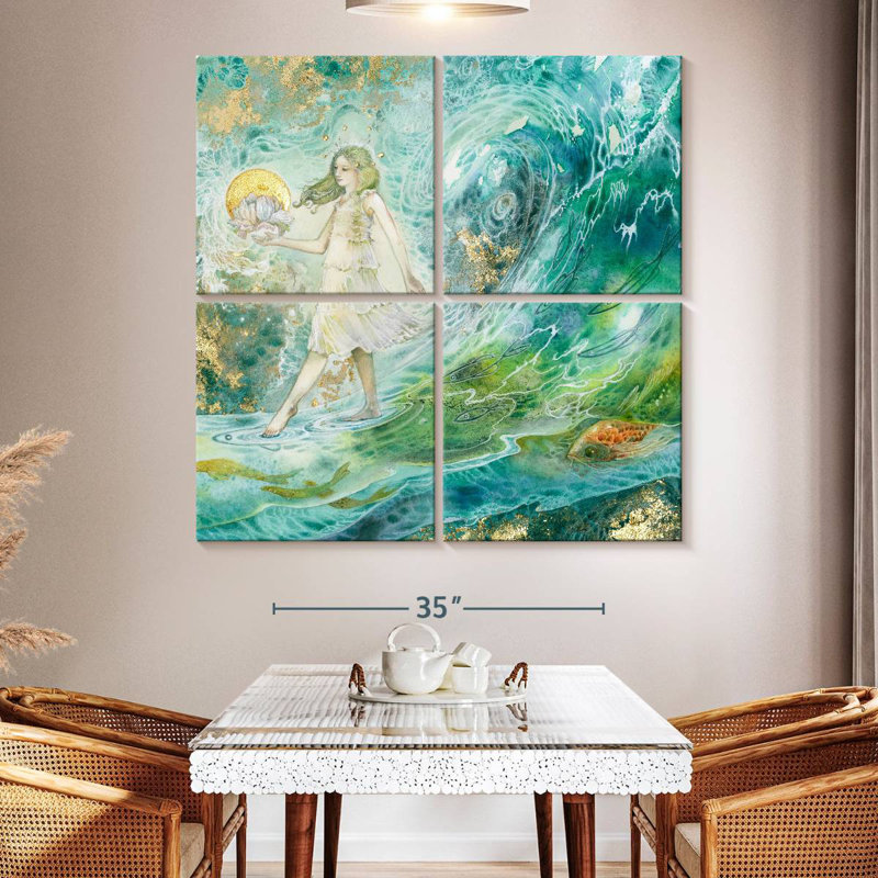 Kelan Wave Walker, 50" H x 50" W