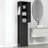 Tall Bathroom Storage Cabinet, Freestanding Storage Cabinet With Hook And Adjustable Shelf, MDF Board-1555965872