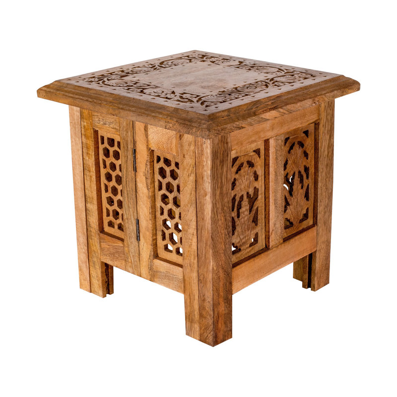 Abbey End Table, 31cm H x 30cm W x 30cm D, Pine