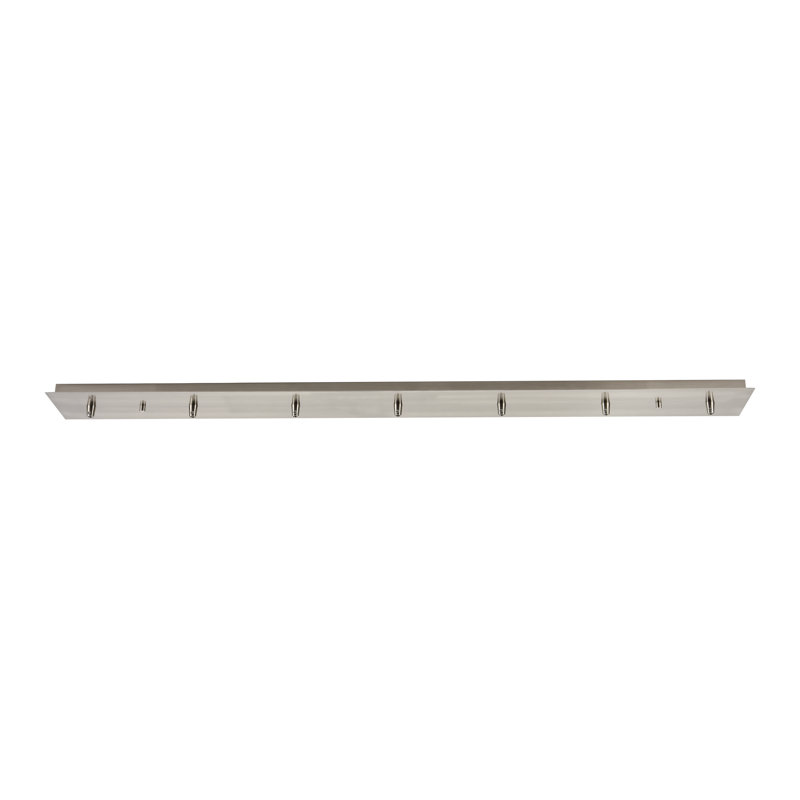 Pavillon multi-port 7 lumières Boxborough, Nickel satiné