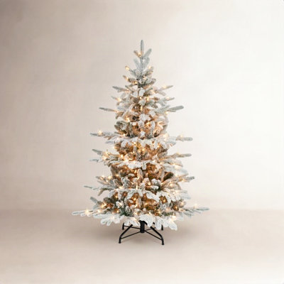 54' Lighted Artificial Fir Christmas Tree