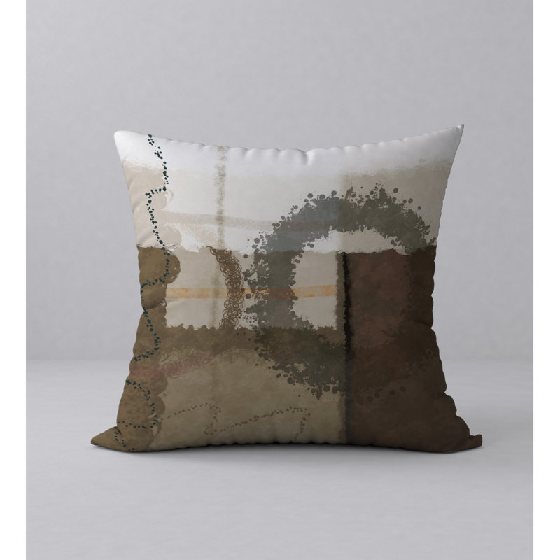Abstract Reversible Throw Pillow, 20" x 20"