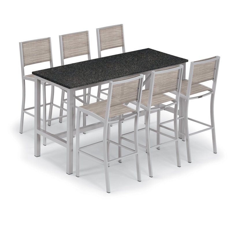 Travira Outdoor Bar Stool, Bellows