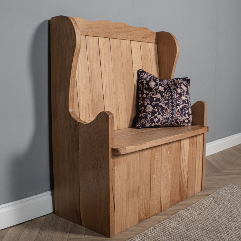 Fleischmanns Solid Wood Storage Bench, Oak