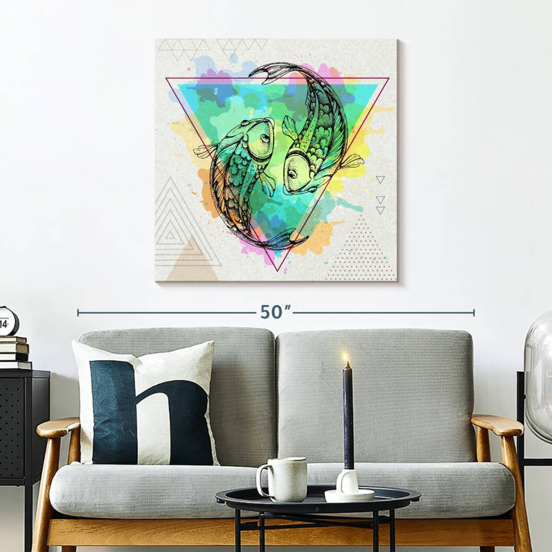 Javetta Geometric Pisces, 30" H x 30" W