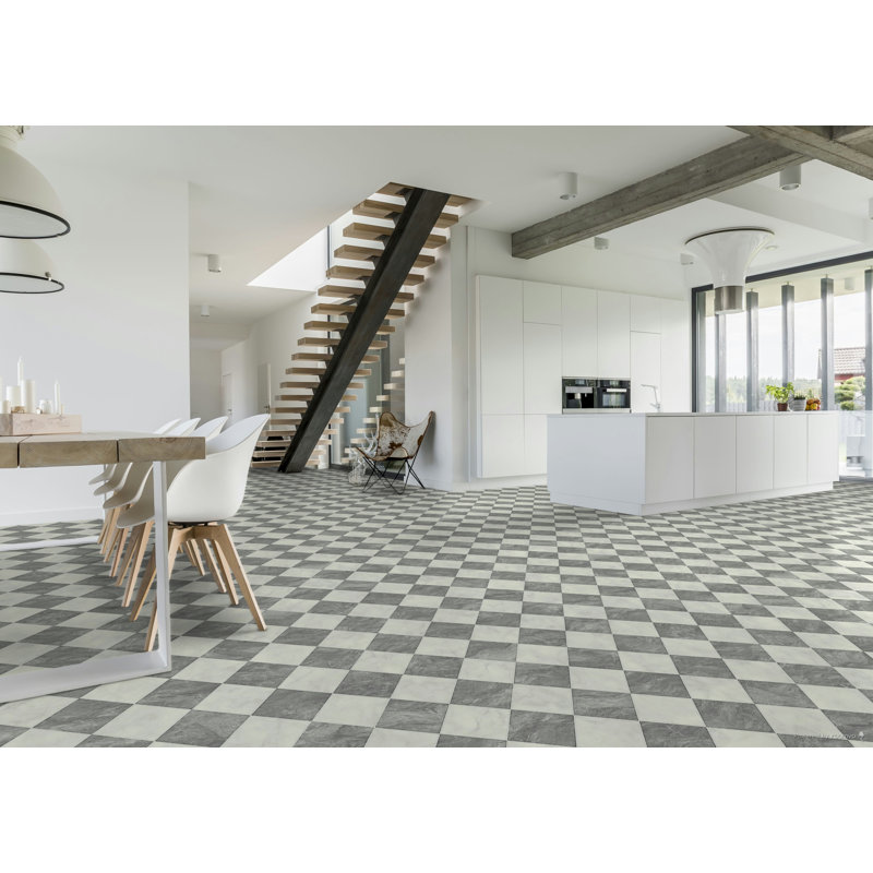 Diamond Marble Tile Effect Vinyl 0.2mm Thick 7cm W x 10cm L